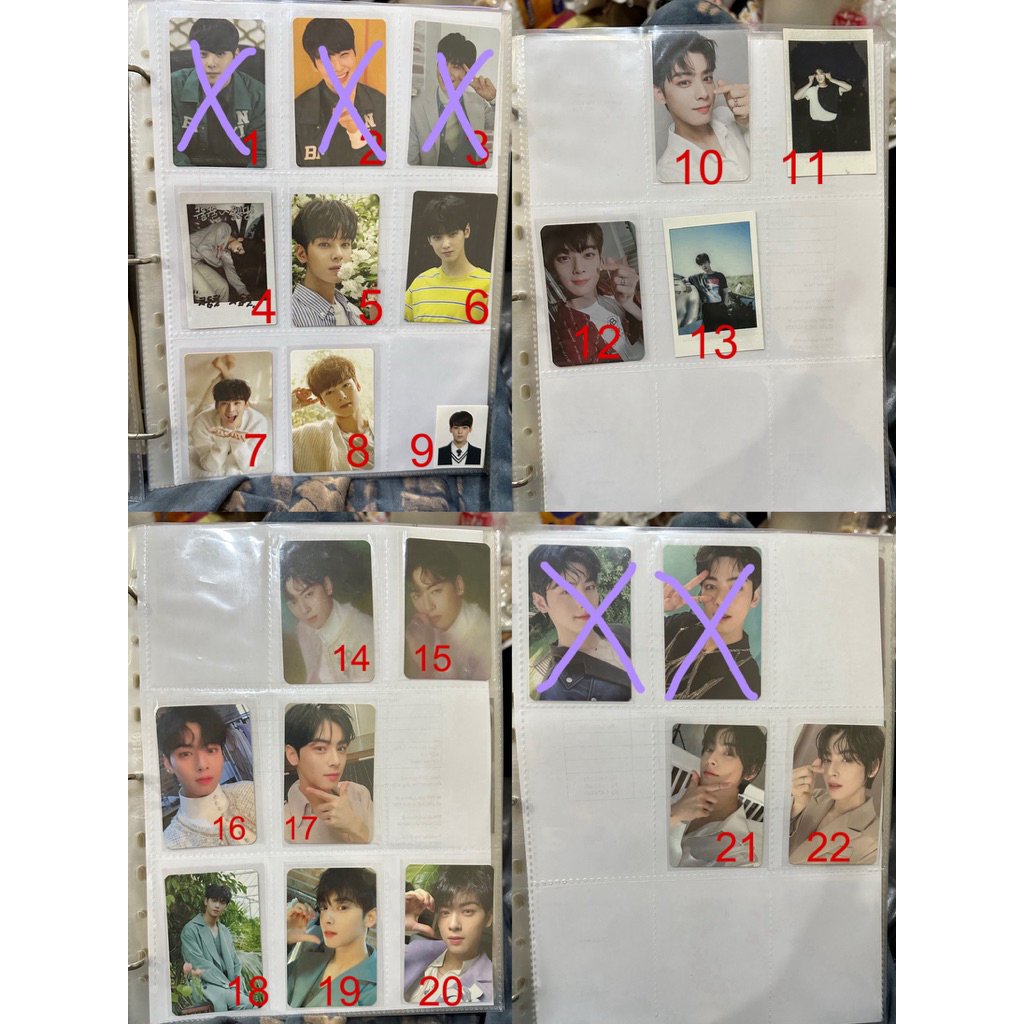 ASTRO Cha Eunwoo Official Photocard set