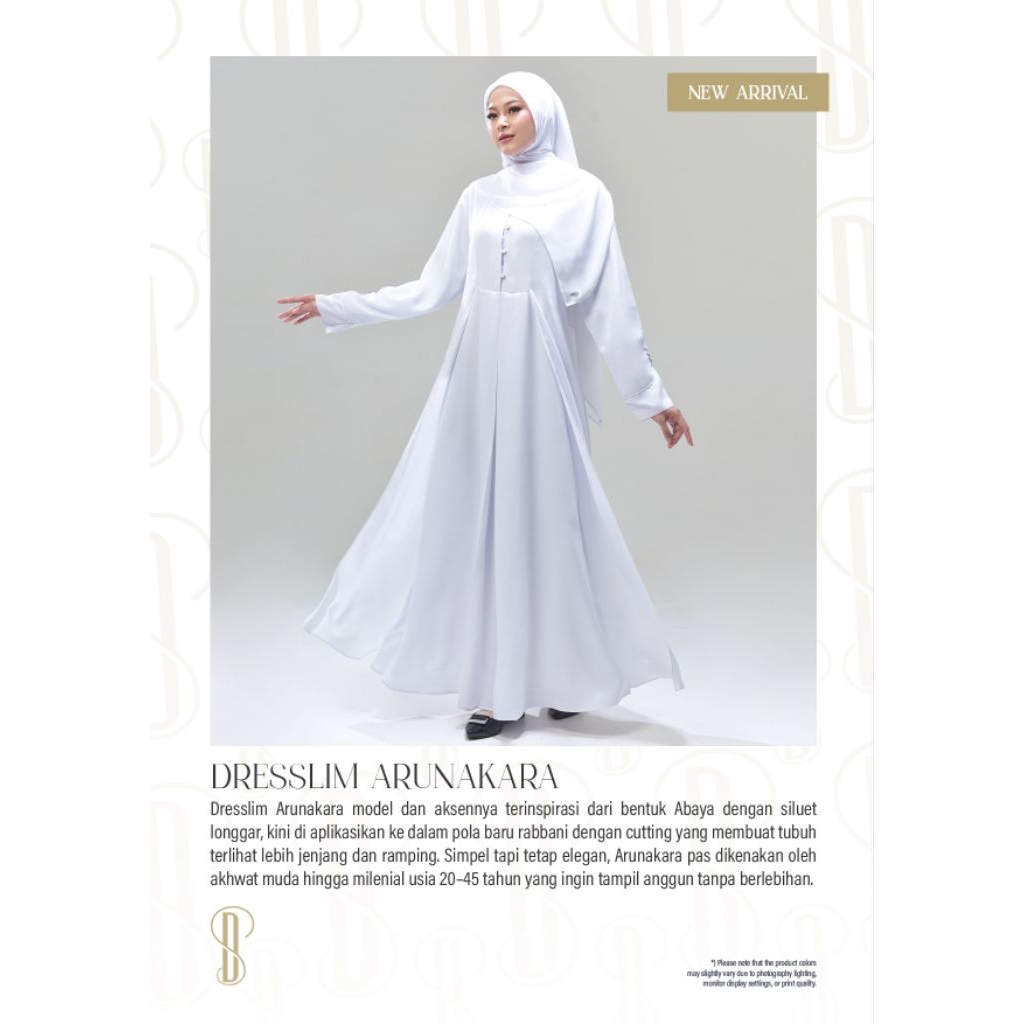 GAMIS WANITA PUTIH ARUNAKARA RABBANI ORI