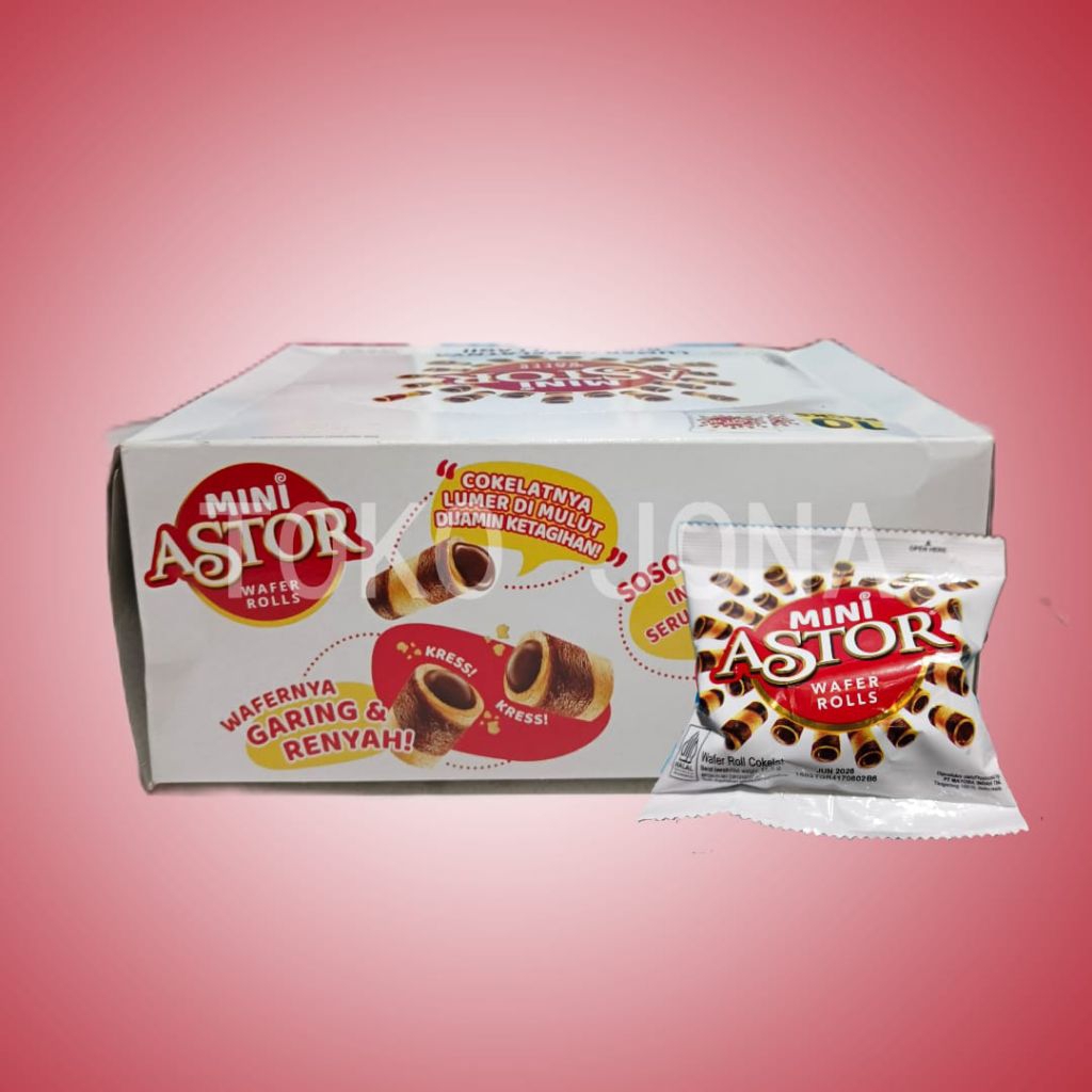 

Mini Astor Wafer Roll 1 box isi 10 pcs