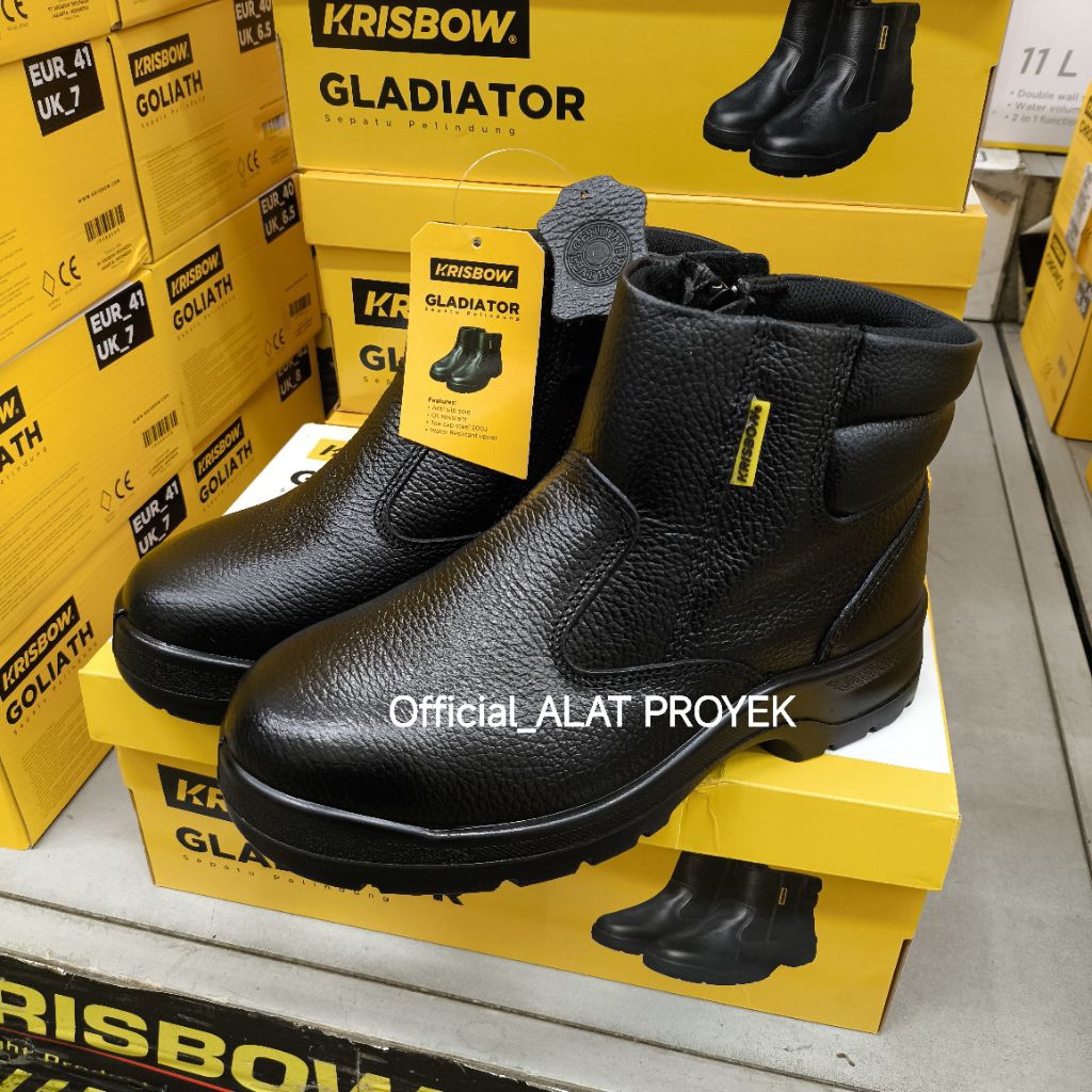 Sepatu Safety Krisbow GLADIATOR 6 Inch || Safety Shoes Krisbow GLADIATOR 6 Inch || Krisbow Sepatu Sa