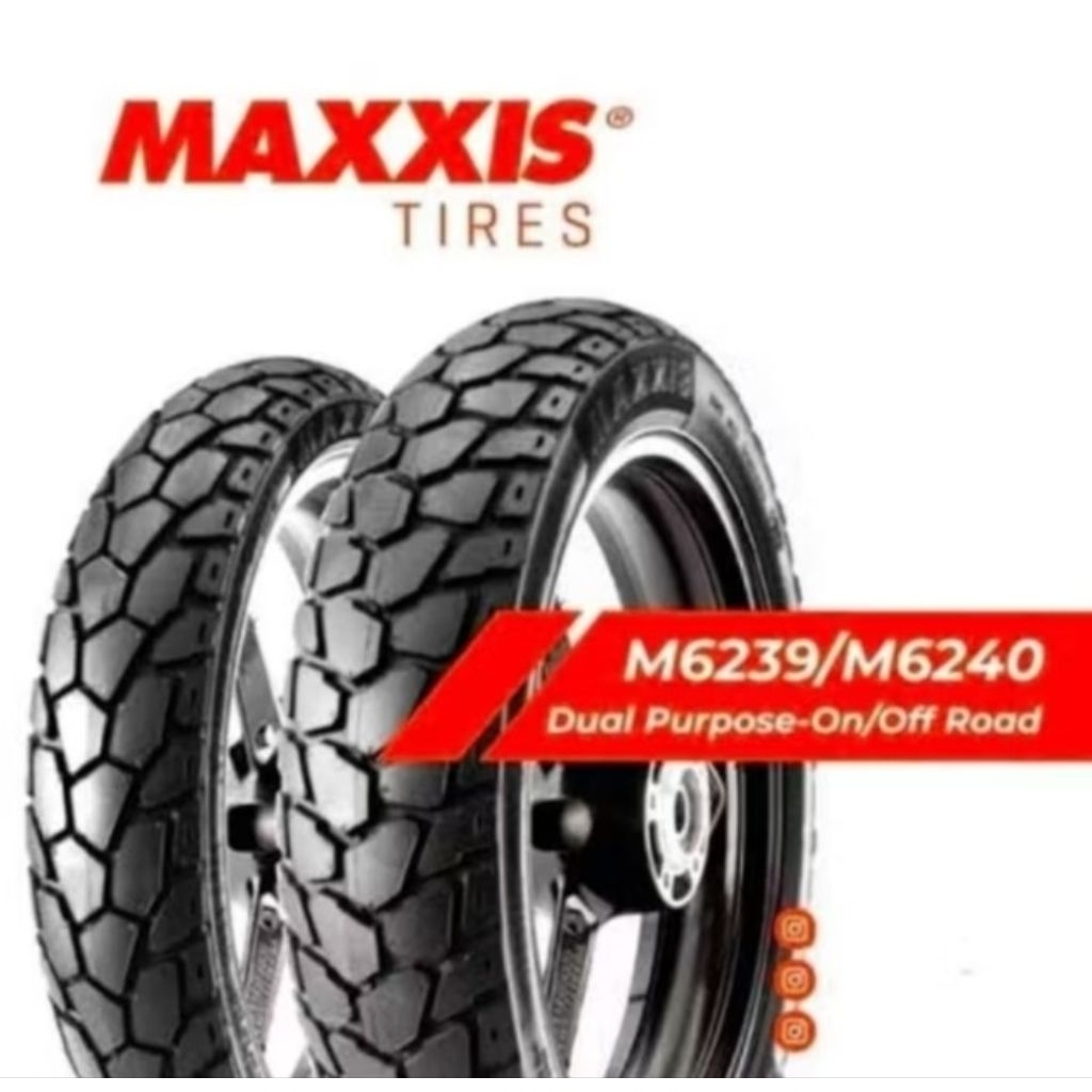 Paket Ban MAXXIS 120/80-17 & 130/80-17 M6240 Tubeless