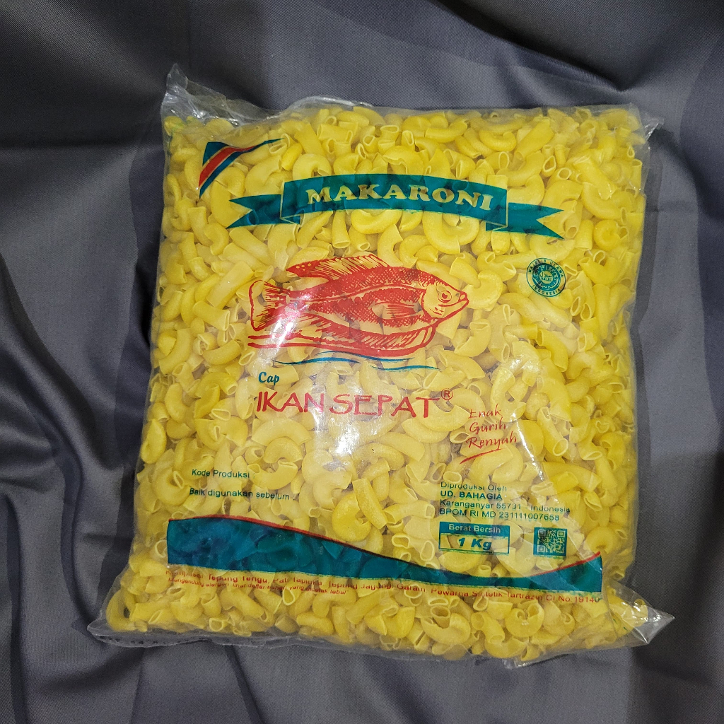 

MAKARONI BANTET CAP IKAN SEPAT 1 KG SNACK MAKANAN RINGAN MAKARONI BANTAT