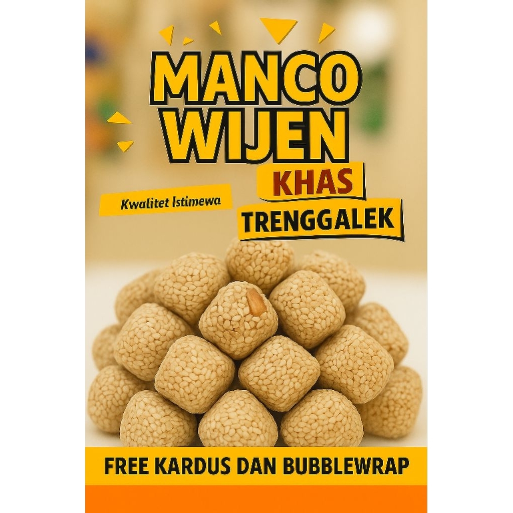 

Camilan mancho wijen khas Trenggalek 250G | 500g l 1kg Include Bubble Wrab Dan Kardus
