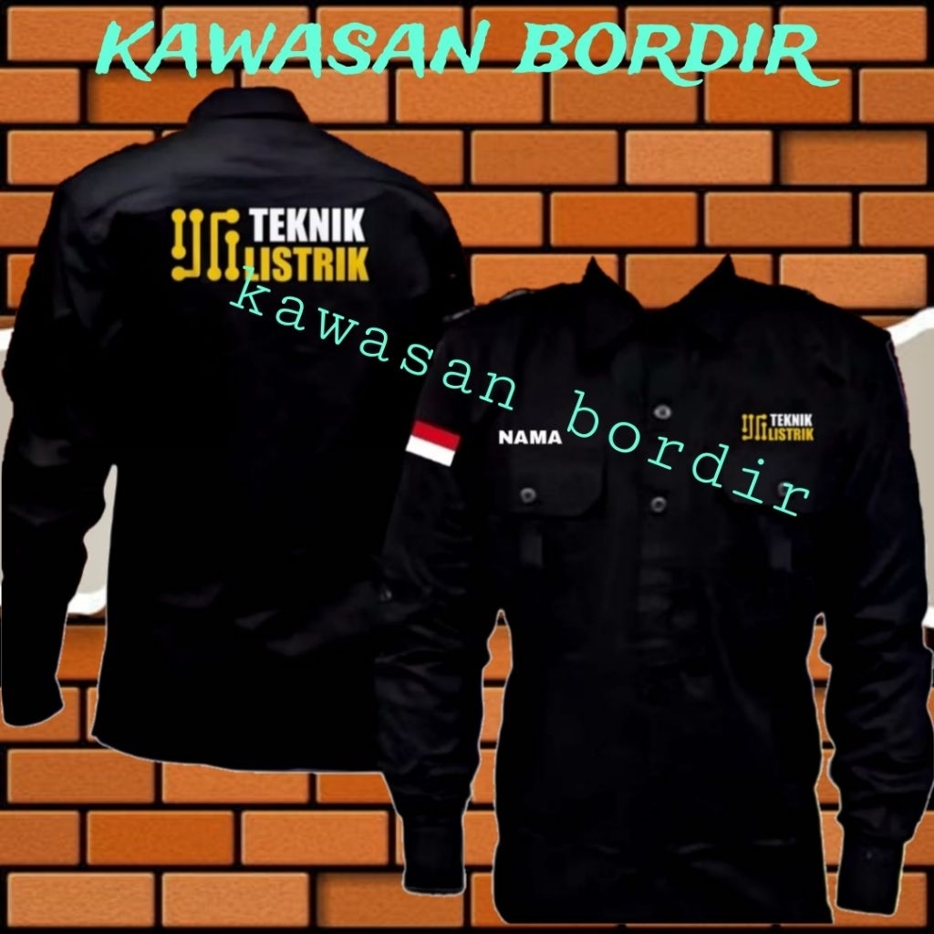 Terbaru kemeja teknik listrik seragam teknik listrik baju teknik listrik pdh teknik listrik bisa cus