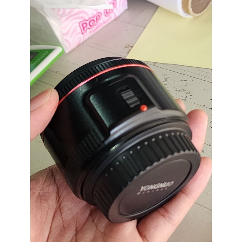 LENSA FIX 50mm F1,8 YONGNUO  untuk CANON(bekas)