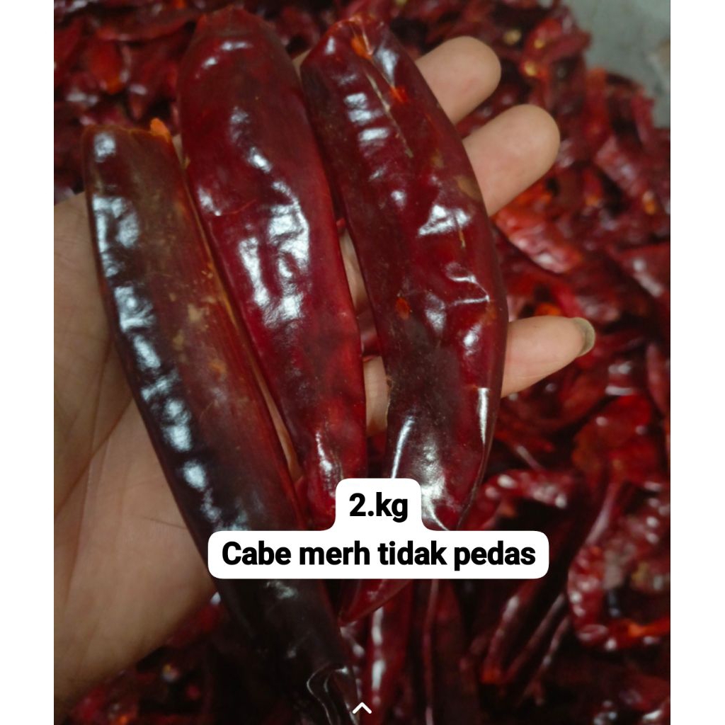 

ready kemasan ( 2.kg ) CABE MERAH NESAR KERING TIDAK PEDAS COCOK UNTUK BUMBU MERAH