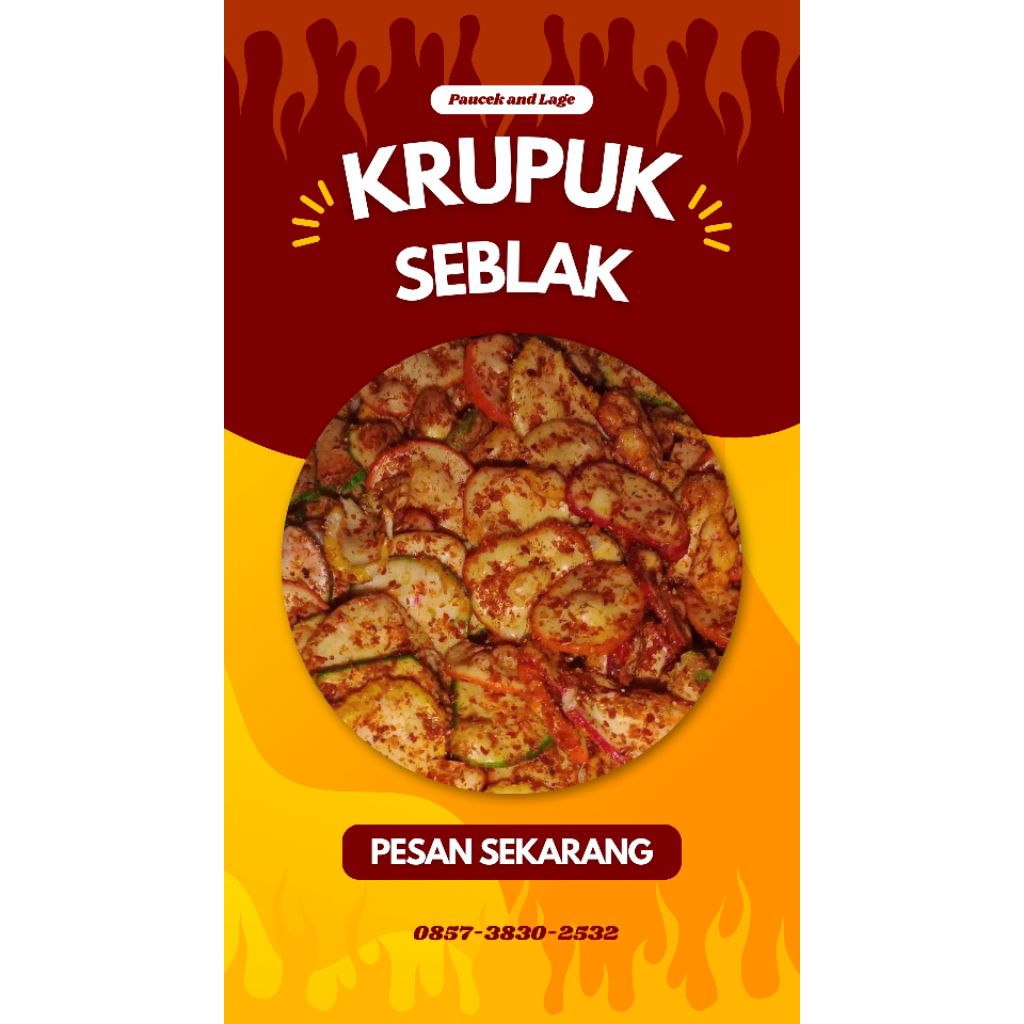

BLAZE SNACKS KRUPUK SEBLAK CAMILAN PEDAS KRIUK