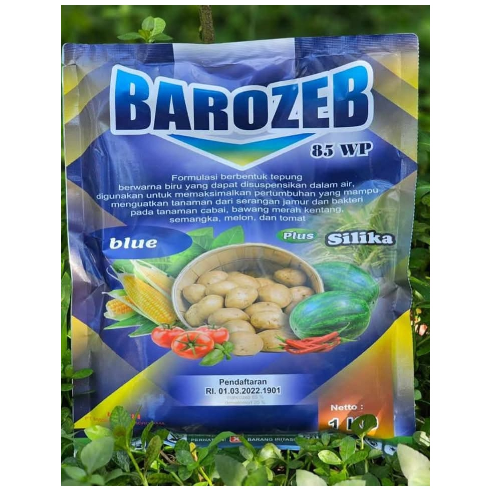 Fungisida Mancozeb Biru Barozeb / Mankozeb Biru + Silika Kemasan Repack 100 Gr