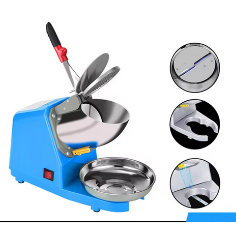 Mesin Penghancur Es Mesin Serut Es Mesin Es Batu Kristal/Mesin Es Iceler Dua Mata Pisau