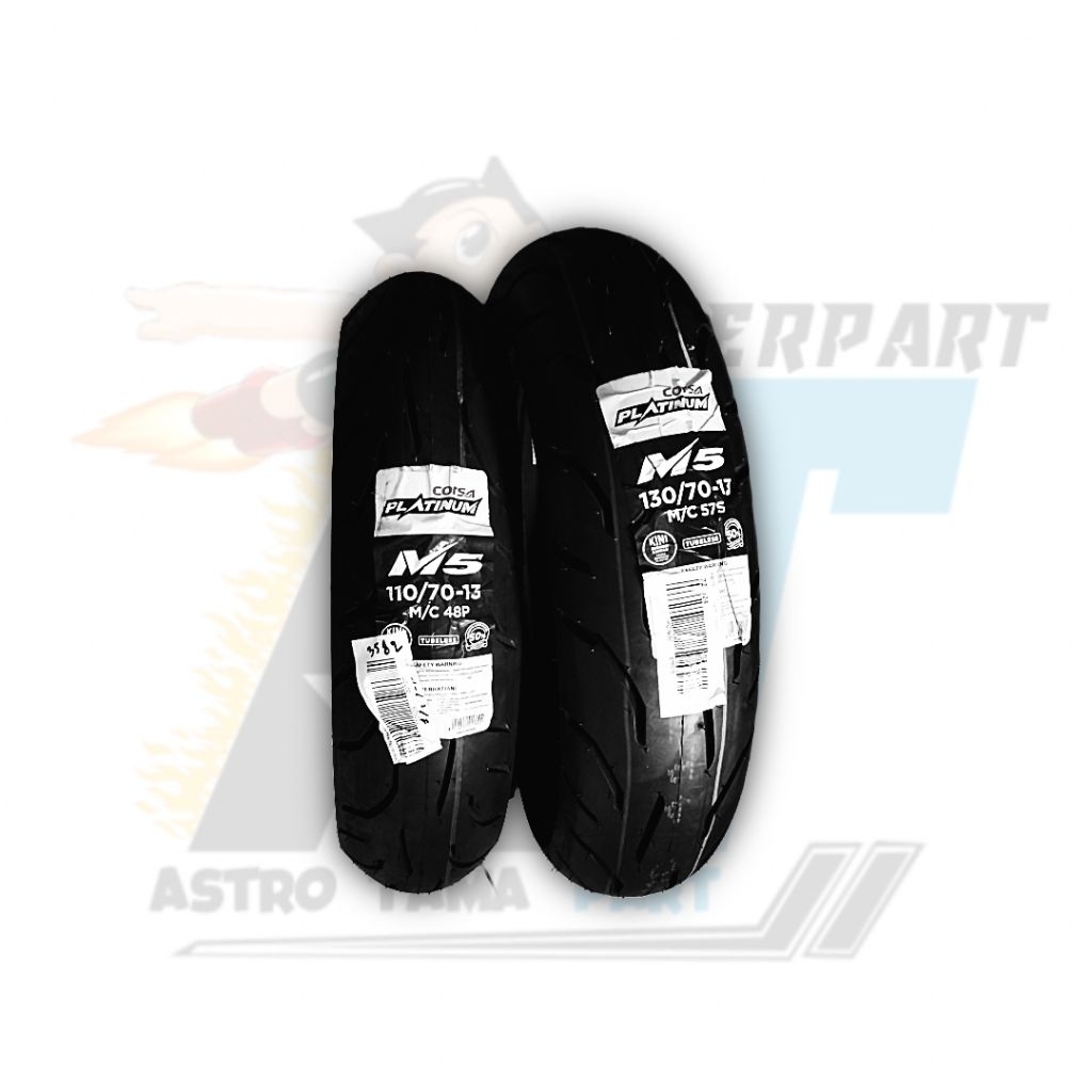 BAN CORSA PLATINUM M5 130/70-13 & BAN CORSA PLATINUM M5 110/70-13 TUBLES