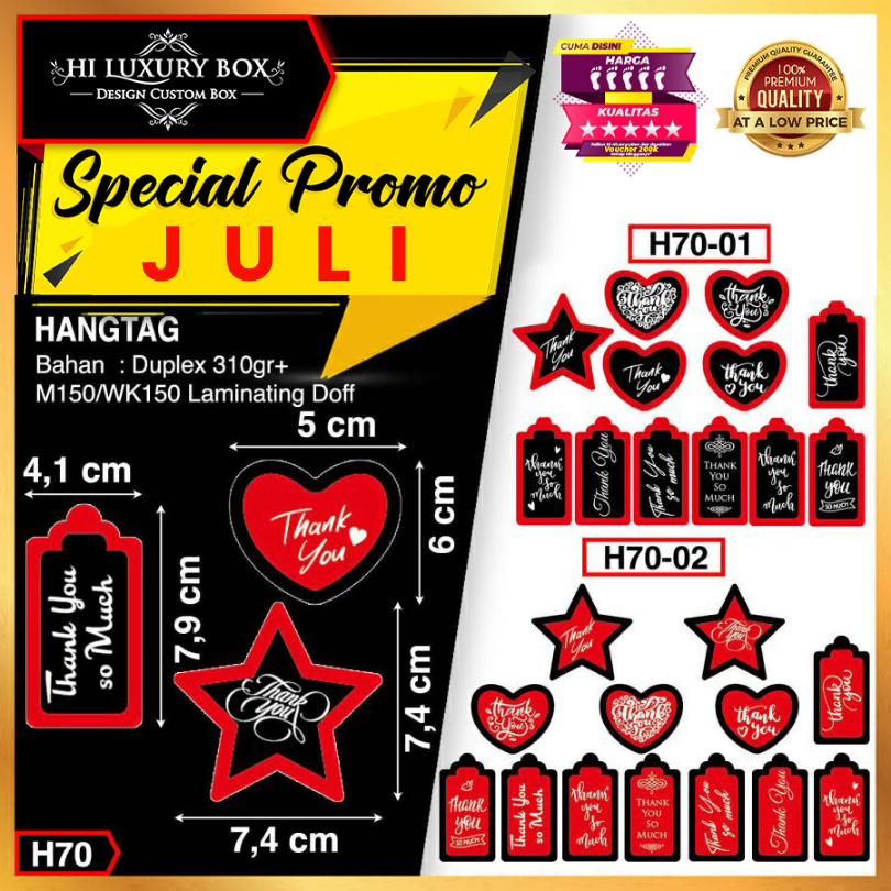 

Hangtag|Hangtag Murah|Hangtag Thank You|Hangtag Premium| H70