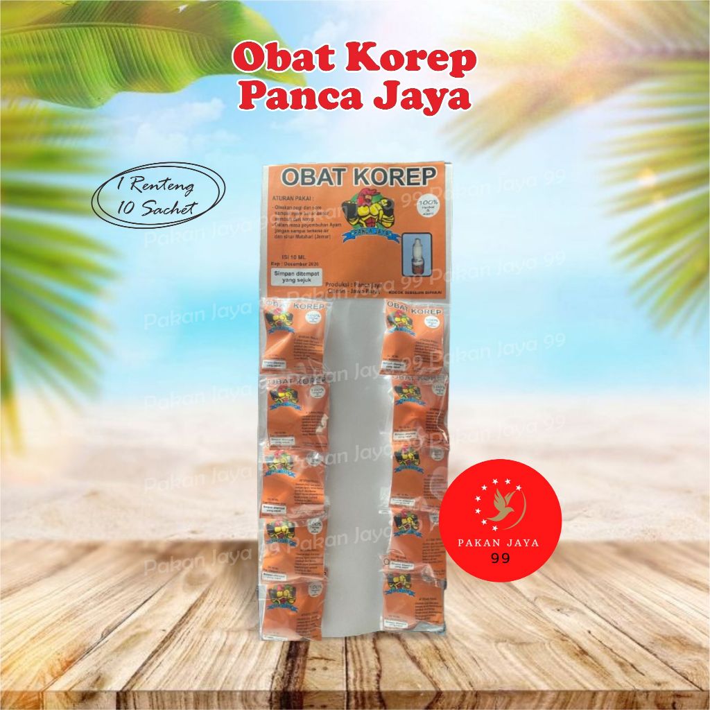 KOREP PANCA JAYA 1 RENTENG OBAT AYAM SAKIT KURAP KOREB BURAS MUKA PUTIH LEMAS TIDAK NAFSU MAKAN
