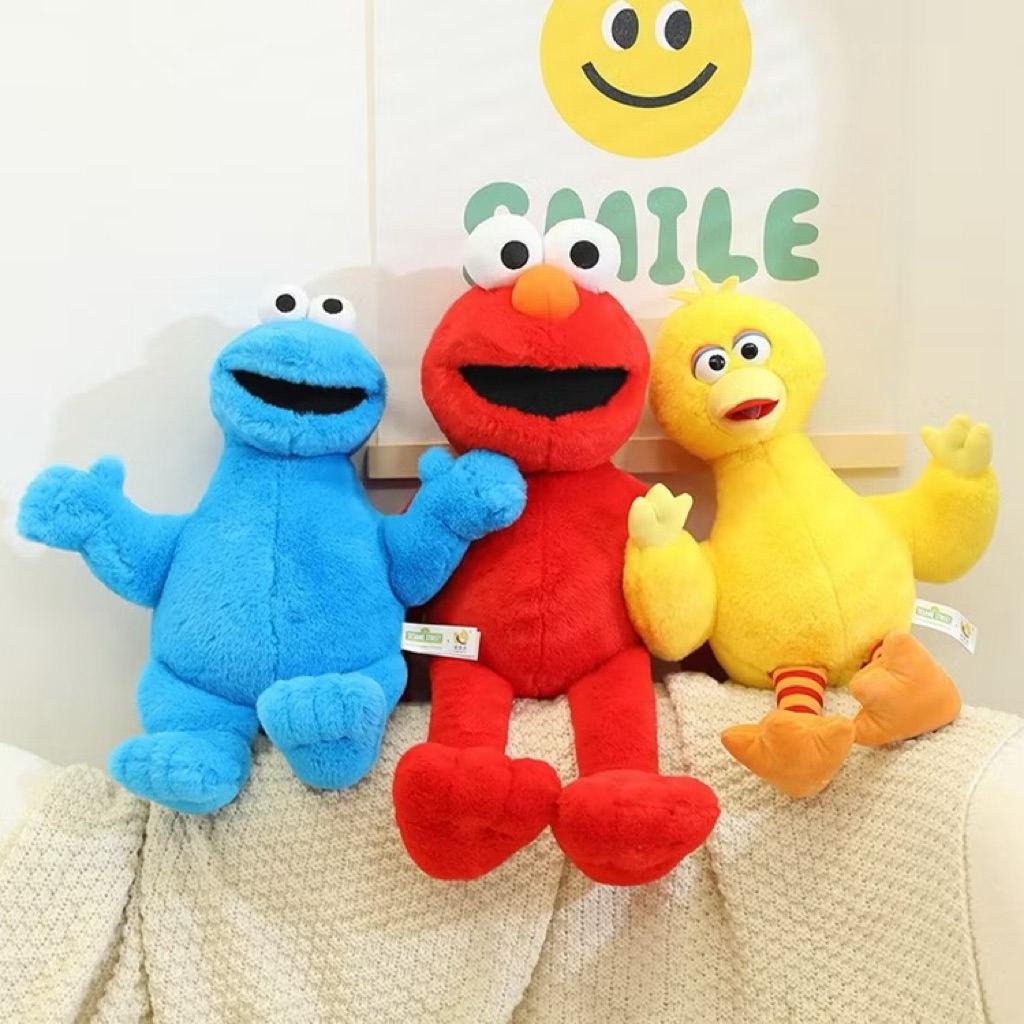 Boneka Elmo Cookie Monster Big Bird Sesame Street Original Import Boneka Sesame Street Import Mainan
