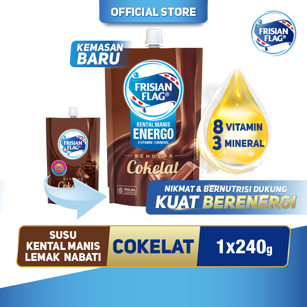 

Frisian Flag Bendera Kental Manis Cokelat Pouch 240g - 1 pcs