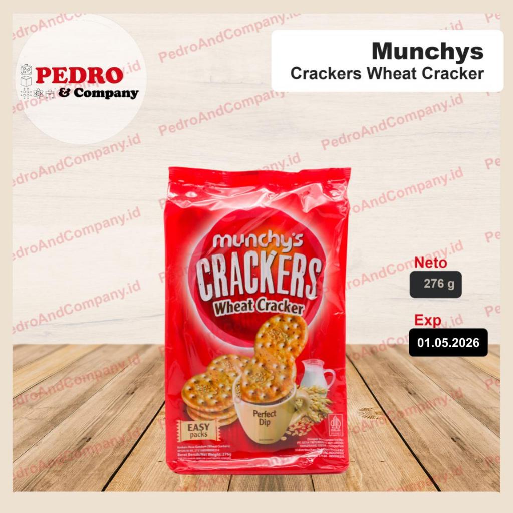 

Munchys Crakers Wheat cracker 276 gram biskuit snack gandum kraker