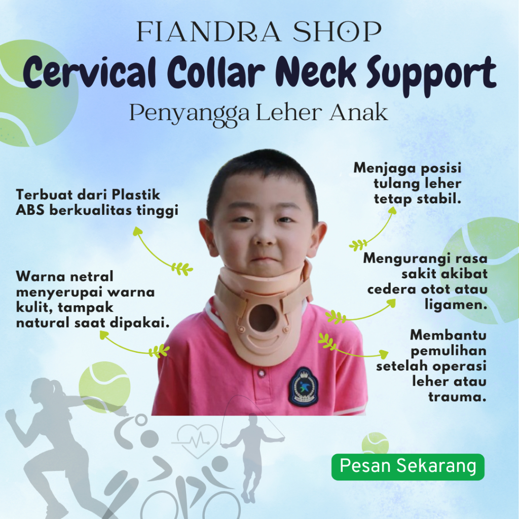 Penyangga Leher Anak Untuk Tulang Belakang Leher Keseleo | Patah Tulang Leher | Neck Support Anak