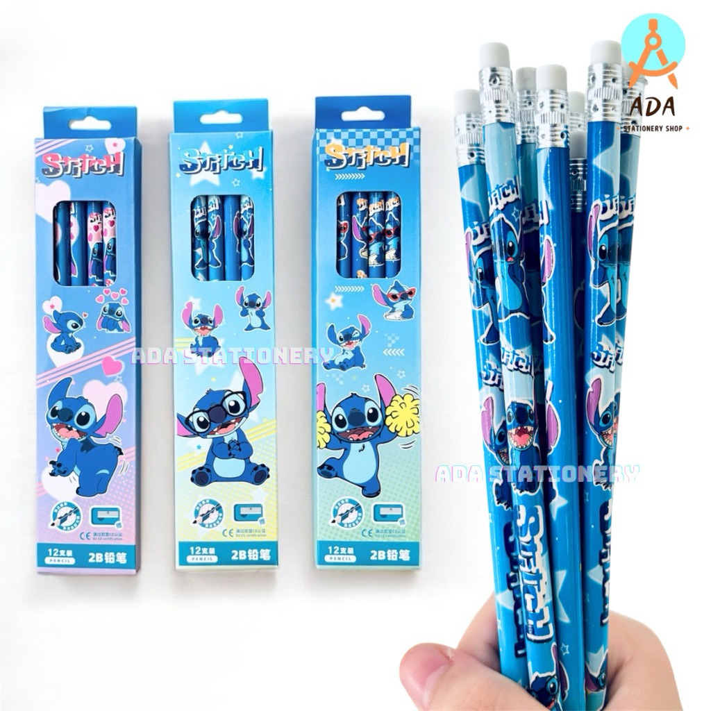 

1 Pack PENSIL KAYU 2B KARAKTER/ pensil serut/ 1pak isi 12+rautan