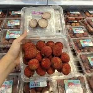 

Promo leci merah import RRC manis tanpa biji 500 gram