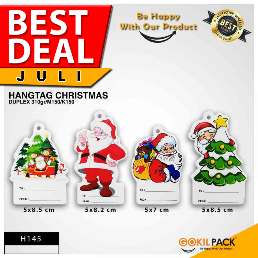 

Hangtag Natal/Hangtag Merry Christmas/Aksesoris Natal/Hiasan NatalH145 - All Variant
