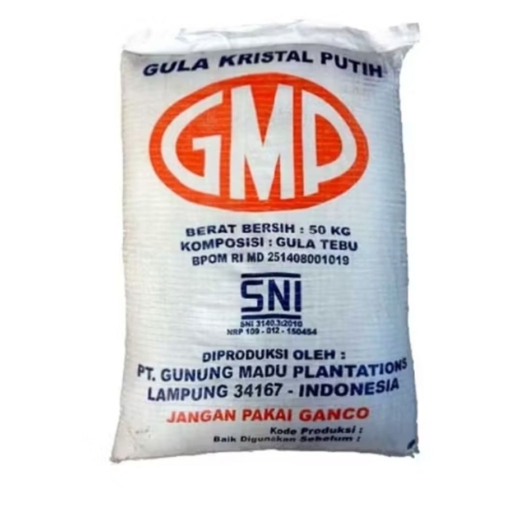 

Gula Kristal Putih GMP 50kg: Solusi Manis untuk Bisnis Kuliner Anda​. Premium Quality! Gula Kristal Putih GMP 50kg - Rasa Manis yang Tak Tertandingi. Gula Kristal Putih GMP 50kg: Terbuat dari Tebu Pilihan, Rasa Manis Alami