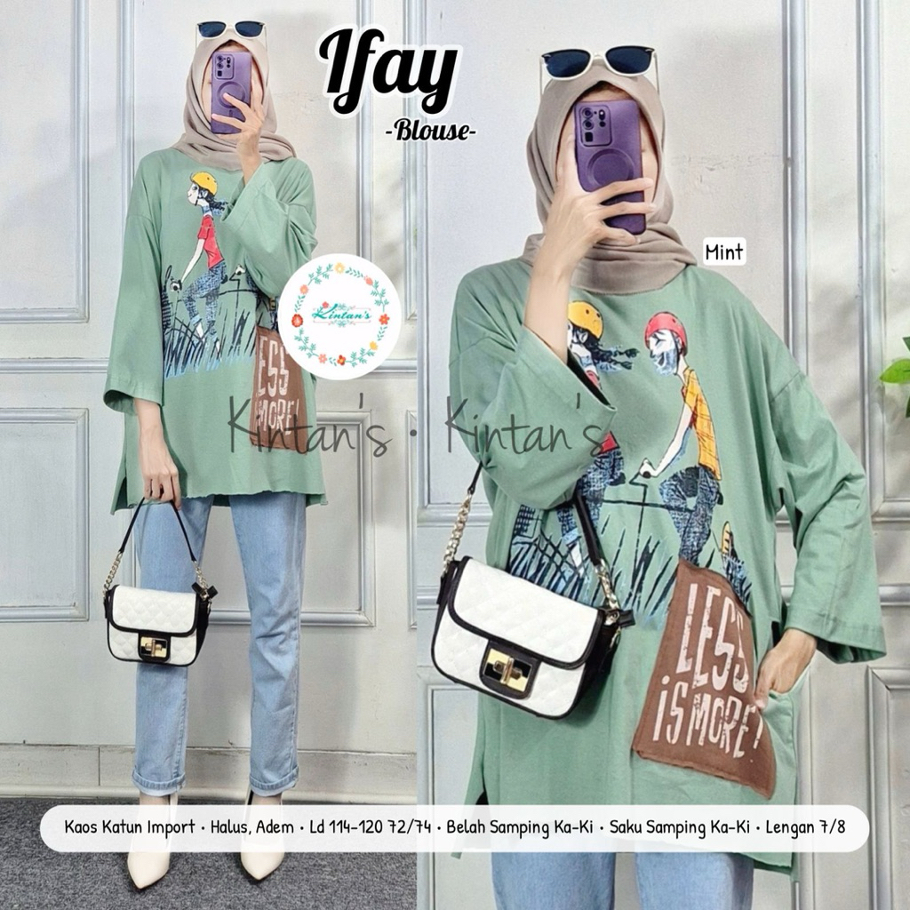 ratih tunik kaos import elmira solo tunik jumbo ld 130 ld 140 M L xl Xxxl tunik muslim baju atasan k