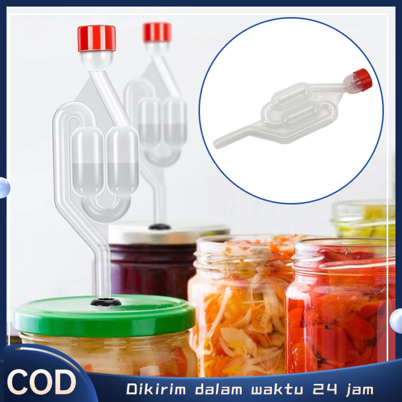 Airlock Fermentasi Anggur Wine Katup Segel Fermentasi Wine Alat Fermentasi Wine Plastik