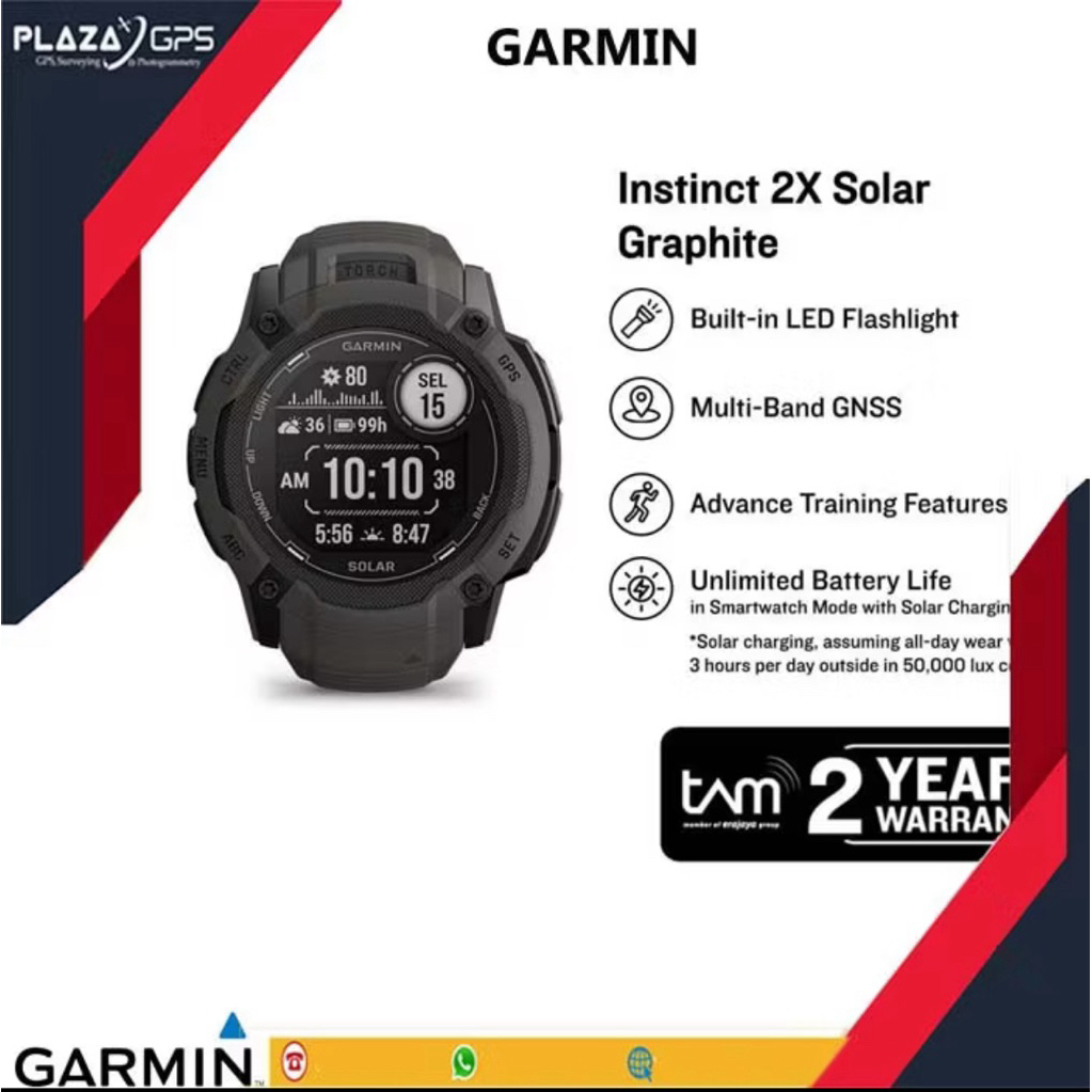 Jam Tangan Garmin Instinct 2x Second Normal