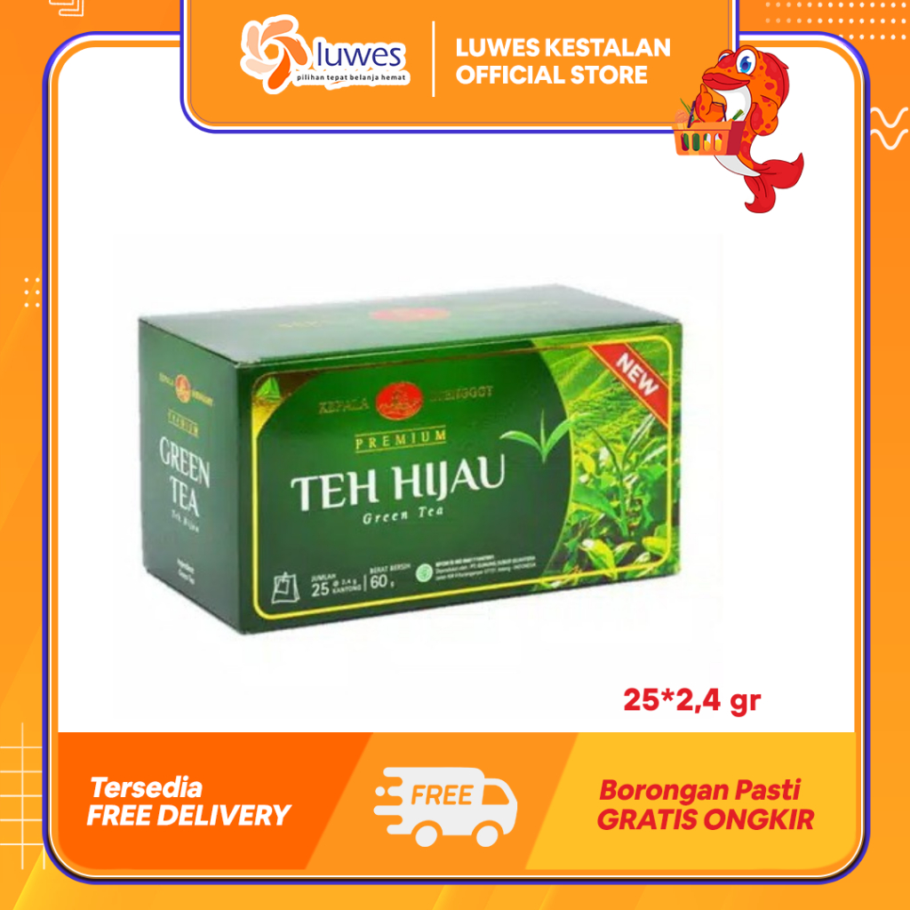 

Kepala Djenggot Teh Hijau Celup 2,4gr x 25 Terbuat Dari Pucuk Teh Pilihan & 100% Teh Asli
