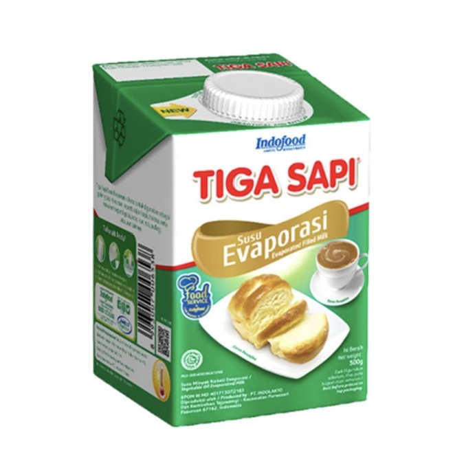 

Tiga Sapi Evaporated Milk 500 Gr Susu Evaporasi Indofood