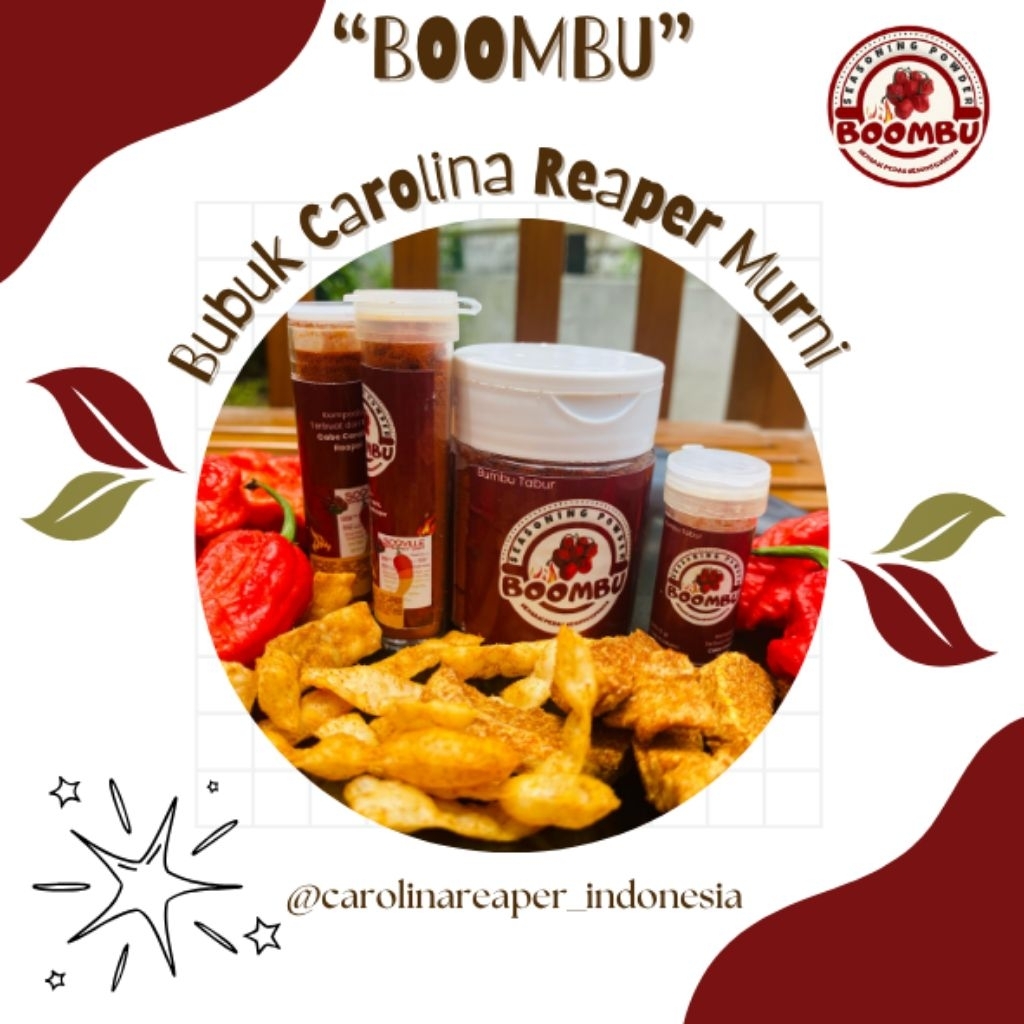 

BOOMBU" BUBUK CAROLINA REAPER MURNI
