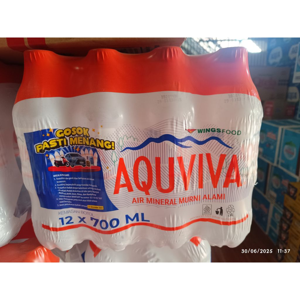 

Air Mineral Aquviva (700 ml x 12 botol)