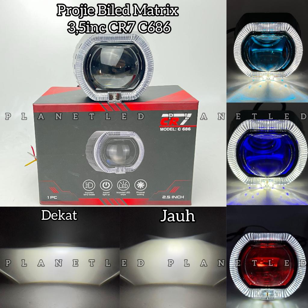 CR7 C686 Lampu Projie Biled 3Inc