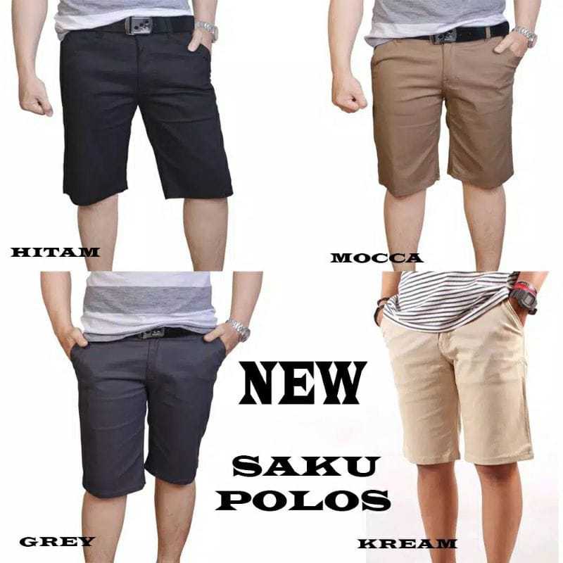 Celana Chino Pendek Pria Bahan Katun American Drill Great A