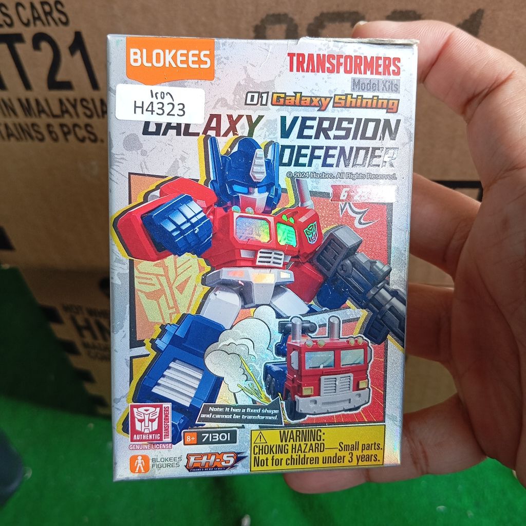 Blokees Transformers iron hide vol 1 galaxy shining version defender action figure figur robot model