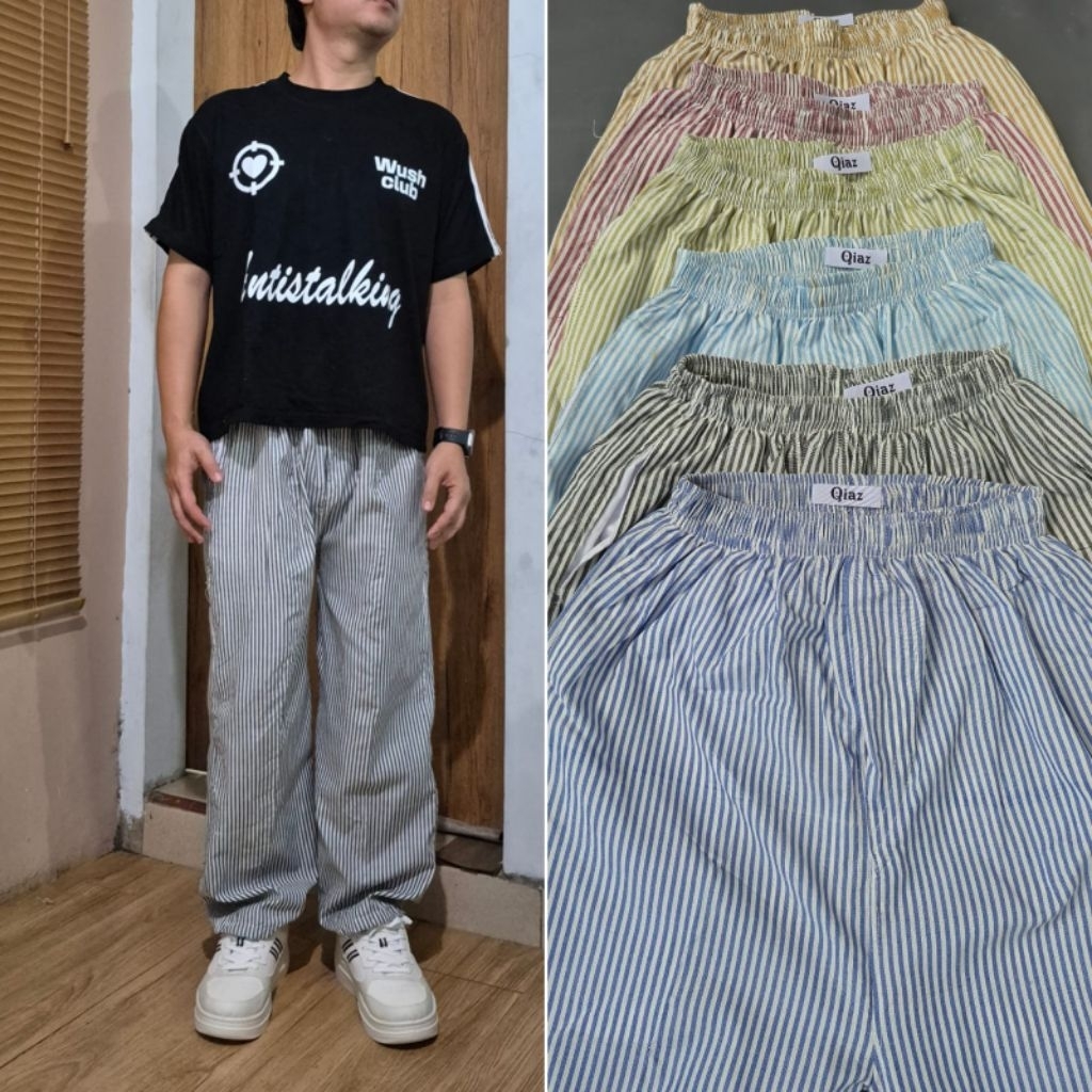 celana pria loose pant  salur