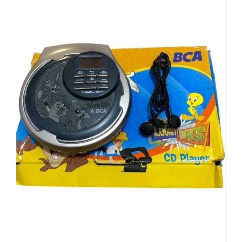 CD Player BCA Disc Man looney tunes vintage preloved
