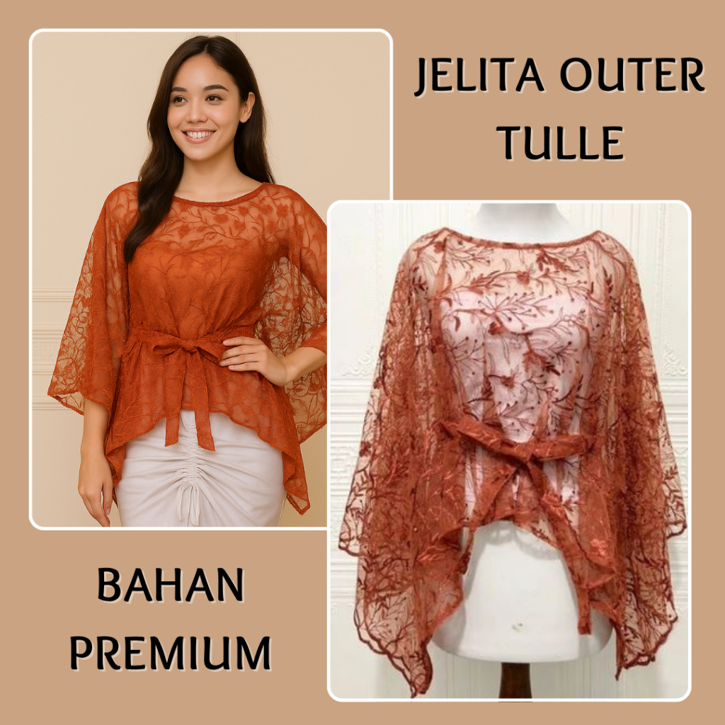 ATASAN KEBAYA INSTAN BROKAT PREMIUM ADAT JAWA TUNIK BROKAT BAJU ADAT JAWA outer jelita jarik Atasan 