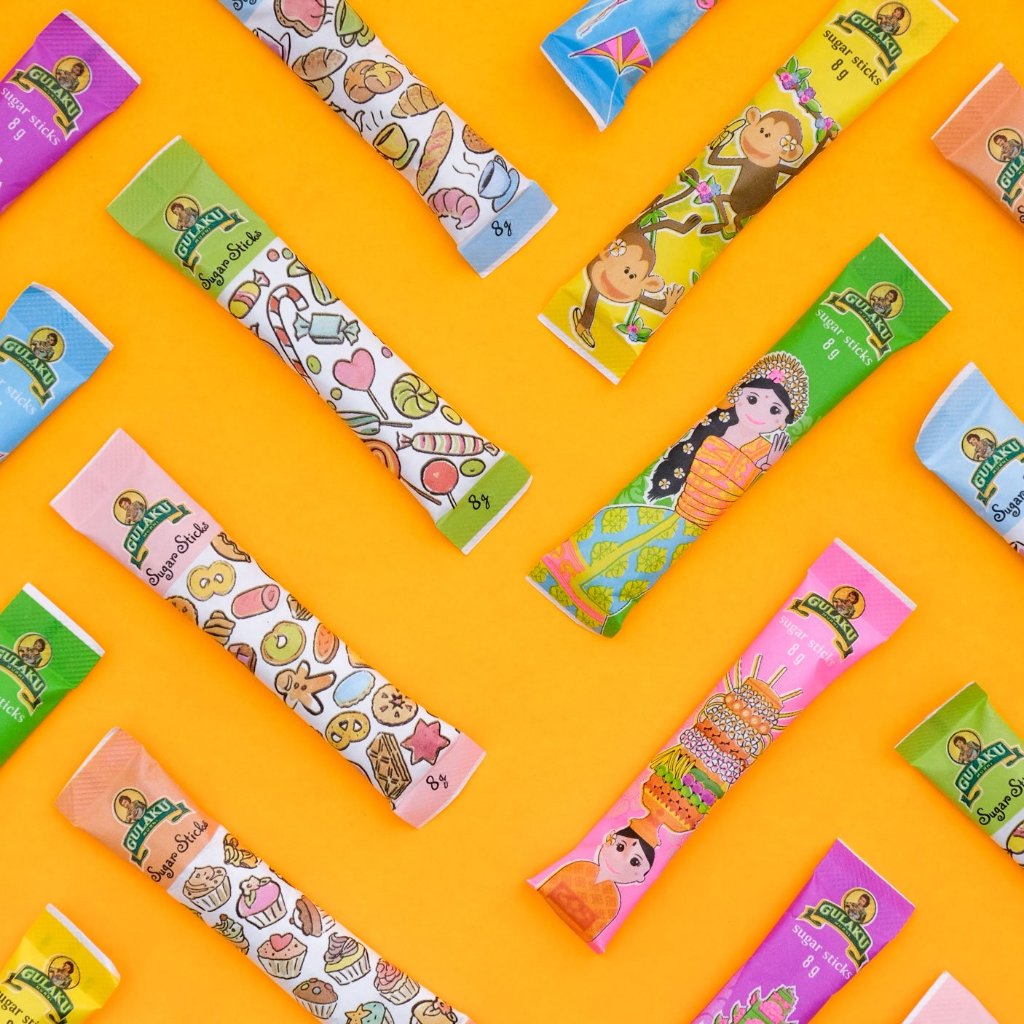 

Gulaku Stick Sachet Pack Isi 125 Pcs Gulaku Gula Sachet