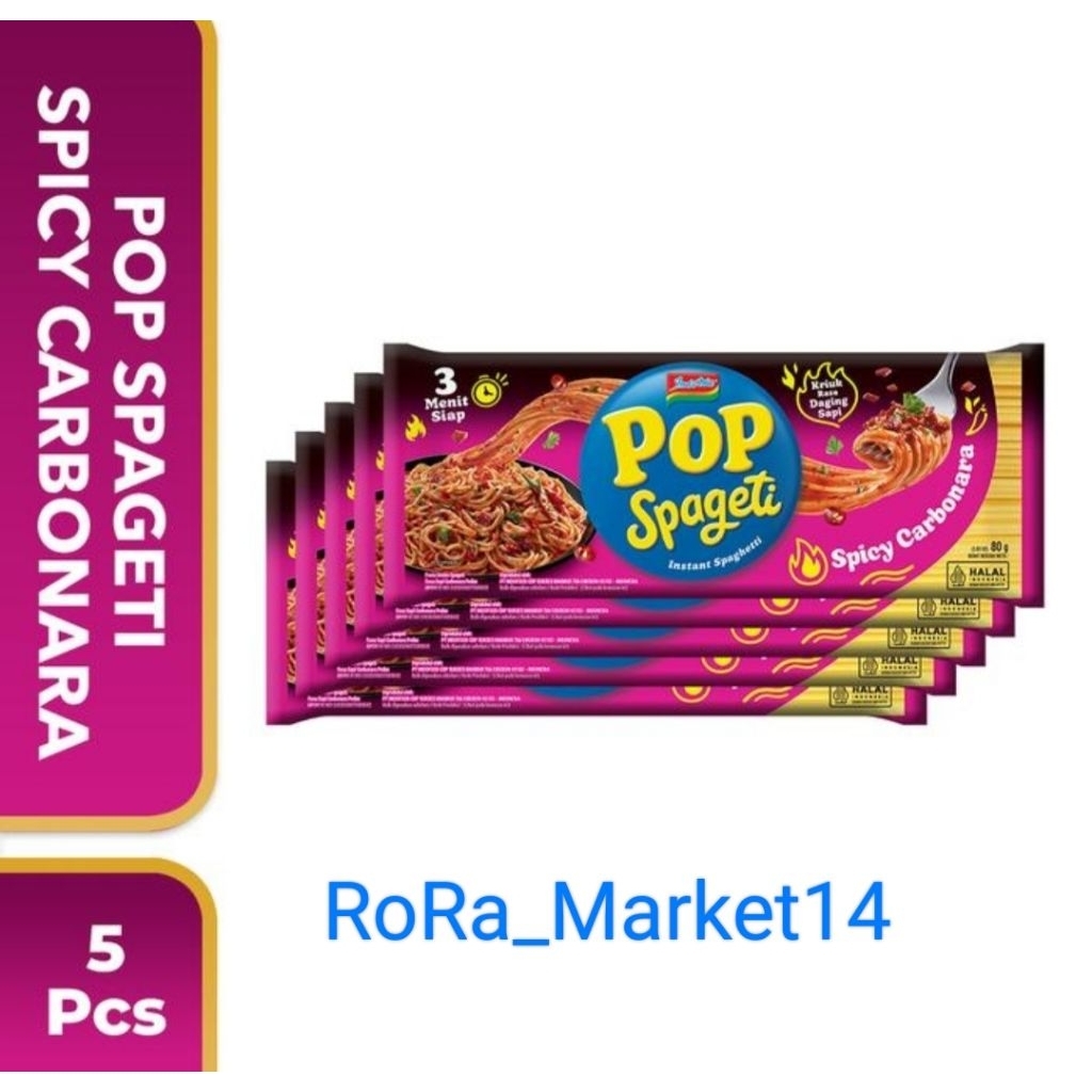 

5pc POP Spaghetti Spicy Carbonara 84Gr