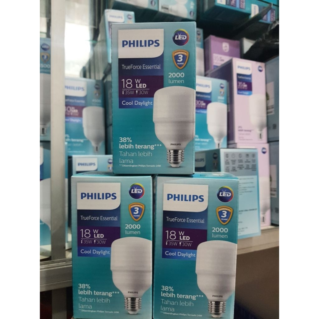 Lampu philips Essential Trueforce  Led 18w