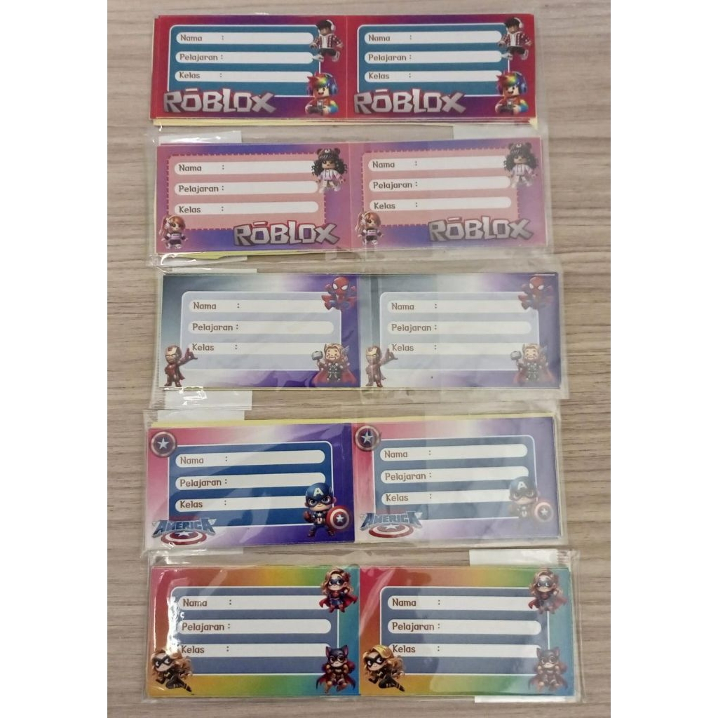 

Stiker Tulis untuk buku pelajaran