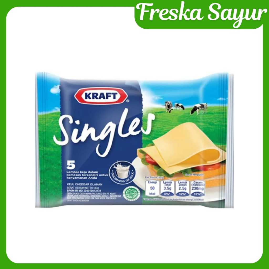 

Kraft Keju Single 5 Slices I Keju Tinggi Kalsium