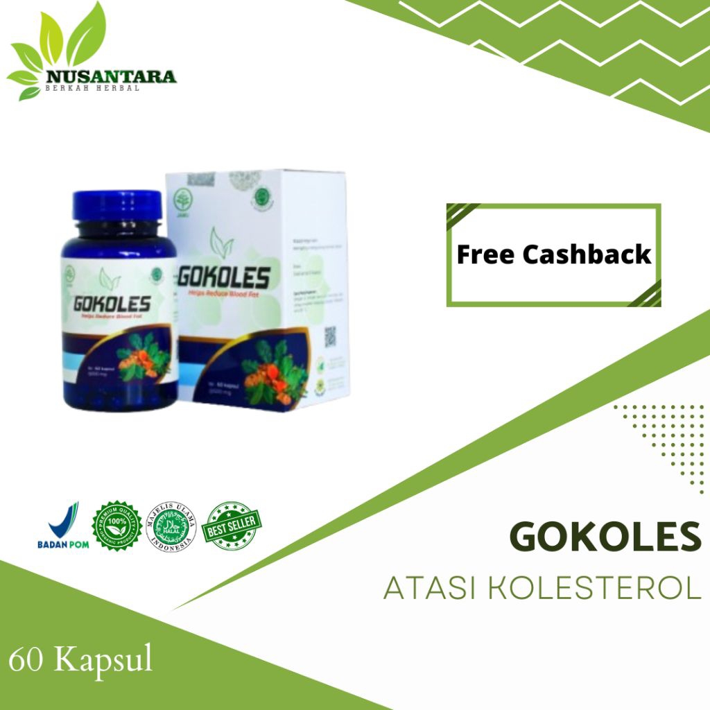 GOKOLES HERBAL ALAMI SOLUSI KOLESTROL 100% ORIGINAL