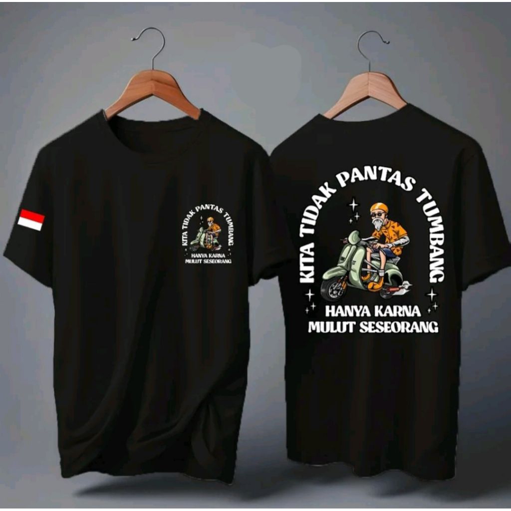 KAOS HITAM KITA TDK BOLEH TUMBANG HANYA KARENA MULUT SEORANG