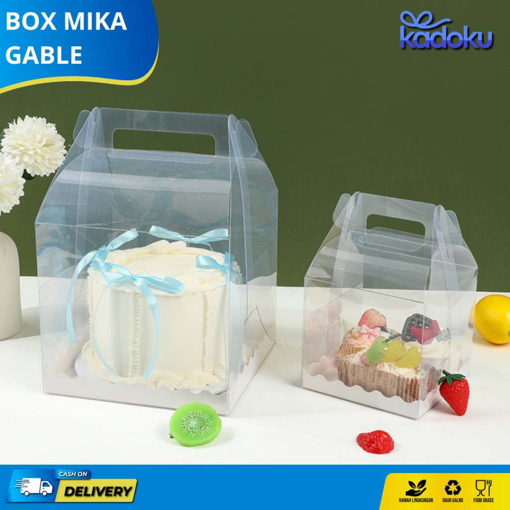 Box Kotak  Mika Toples / Kotak  Box  Mika Kue / Box Mika Transparan / Kotak Mika Transparan