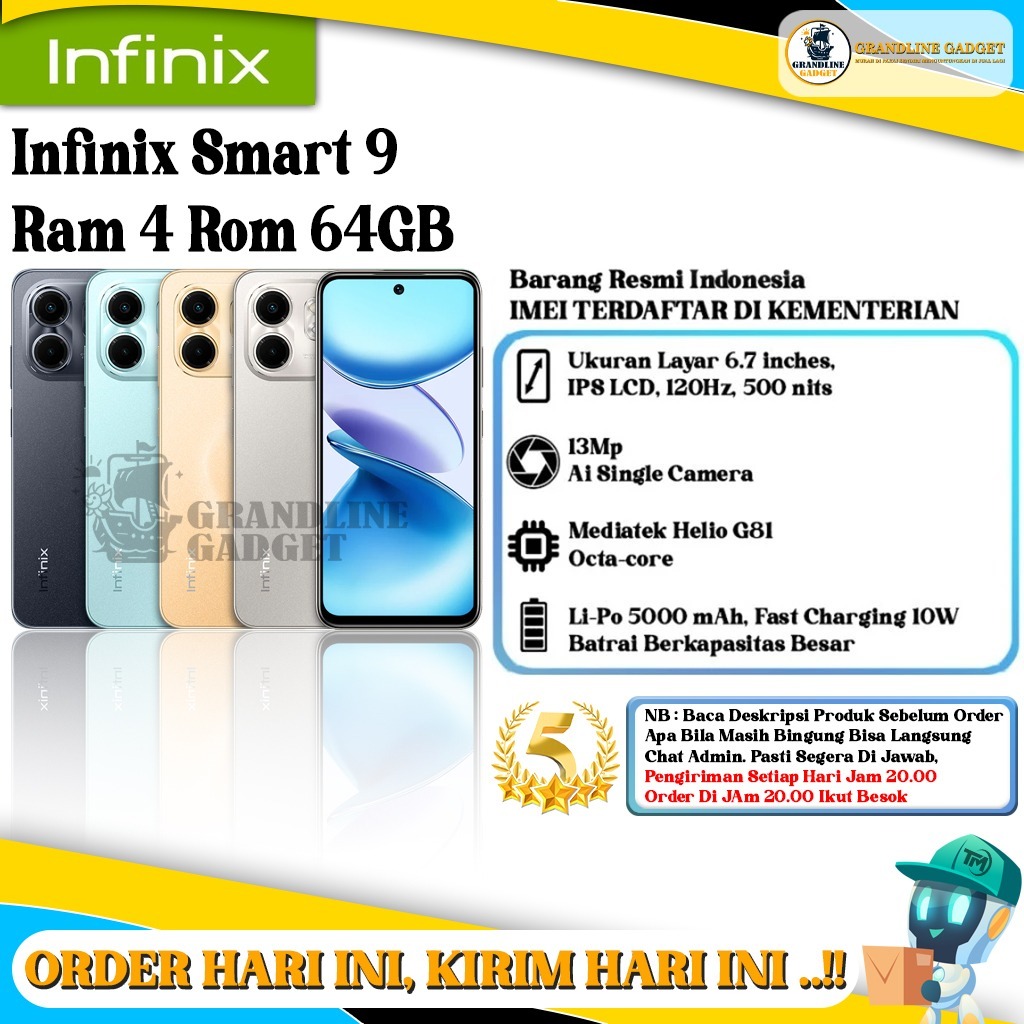 Infinix Smart 9 Ram 4/64GB | Ram 4/128GB
