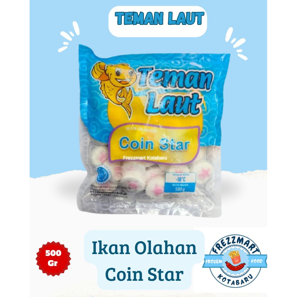 

TEMAN LAUT Coin Star 500 Gr / Ikan Olahan / Frezzmart Kotabaru