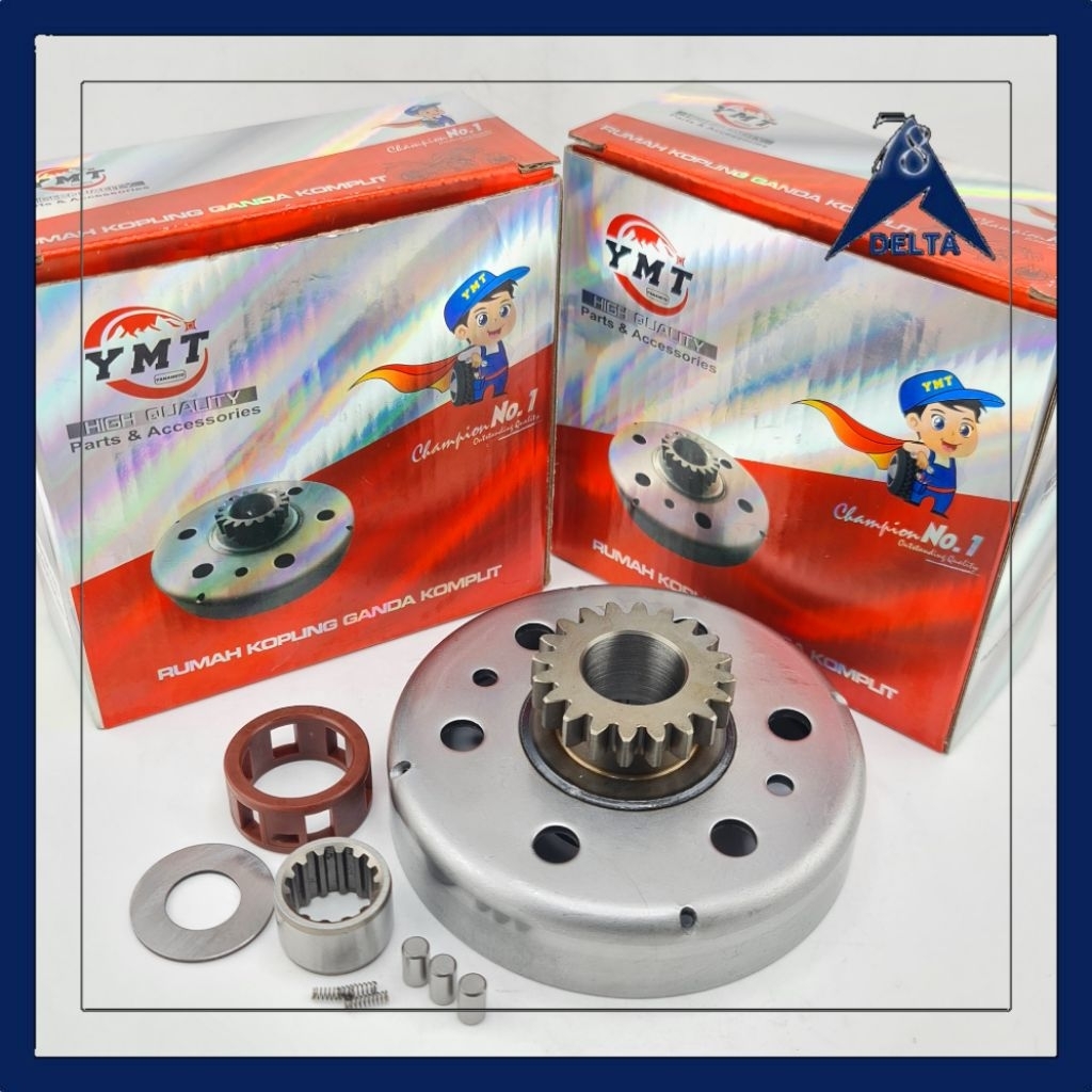 RUMAH KOPLING GANDA + BENTENGAN JUPITER Z1 20T YAMAMOTO - Mangkok Lonceng 20T + Cage Jupiter Z1, For