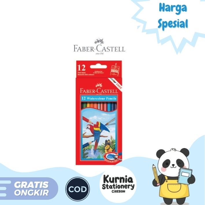 

Faber-Castell Pensil Warna Watercolour / Watercolours Pencils Long / Panjang ( ISI 12) 114462