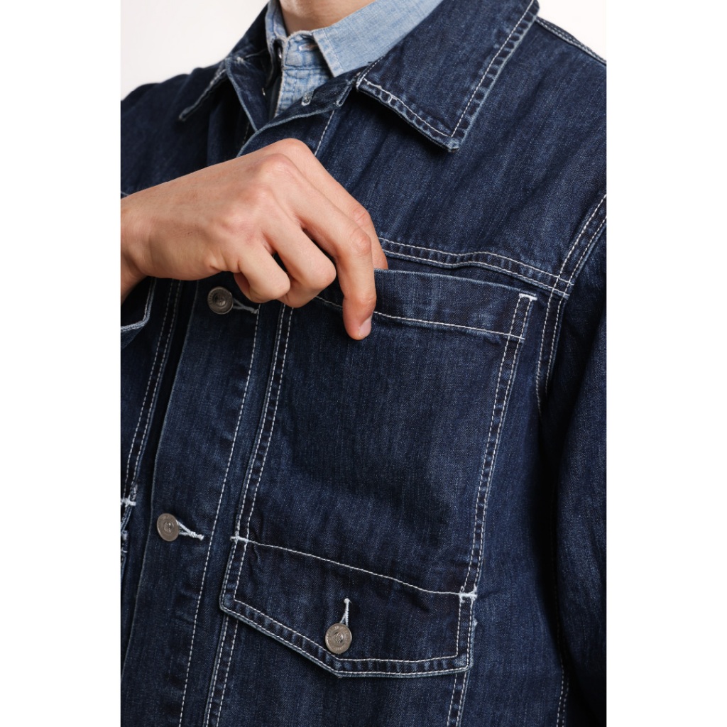 bestpromo used 1968 - arkana jaket jeans trucker pria